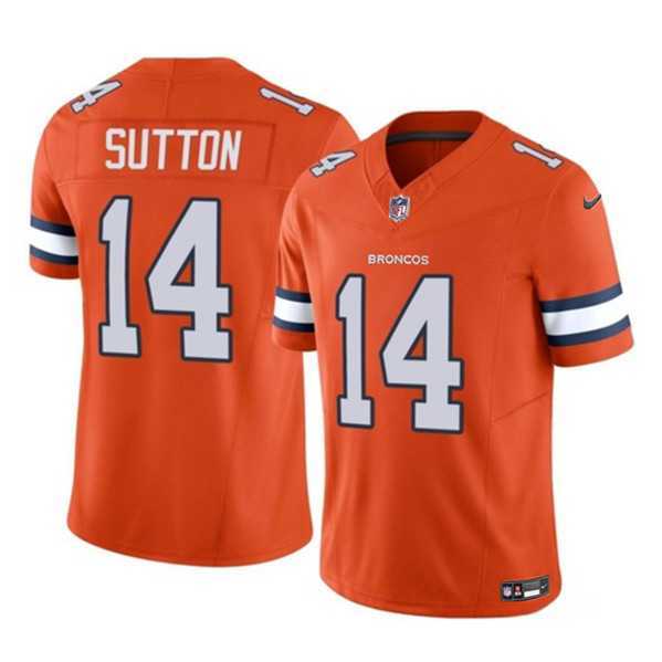 Men & Women & Youth Denver Broncos #14 Courtland Sutton Orange 2023 F.U.S.E. Vapor Untouchable Football Stitched Jersey->denver broncos->NFL Jersey